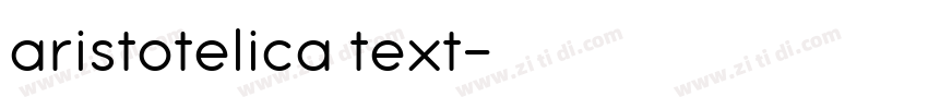 aristotelica text字体转换